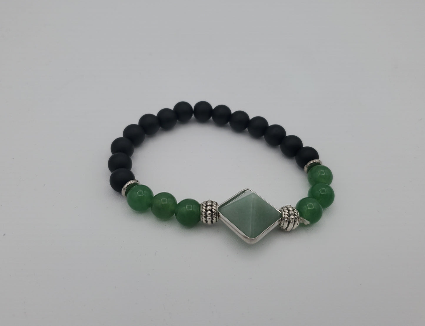 Boost Your Mood and Well-Being with Lava Stone and Green Jade Bracelet