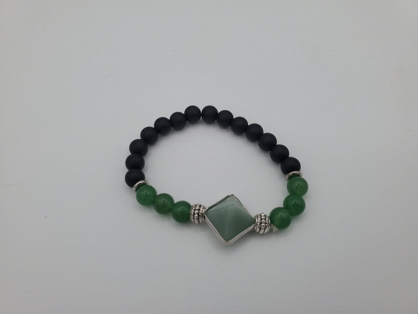 Boost Your Mood and Well-Being with Lava Stone and Green Jade Bracelet