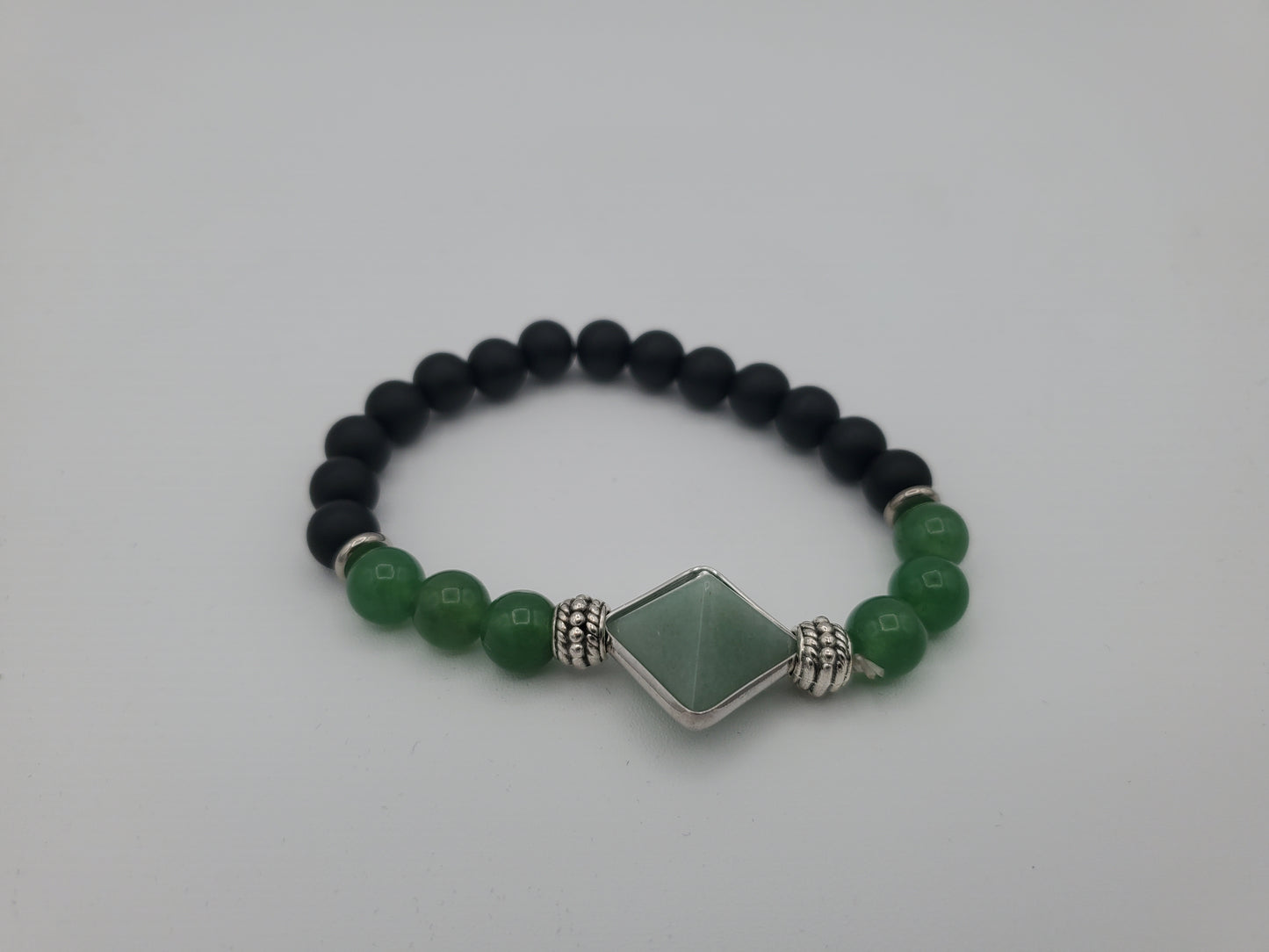 Boost Your Mood and Well-Being with Lava Stone and Green Jade Bracelet