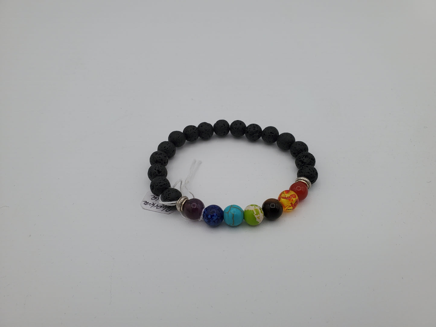 Natural Lava Stone Chakra Bracelet to Improve Your Energy and Mood