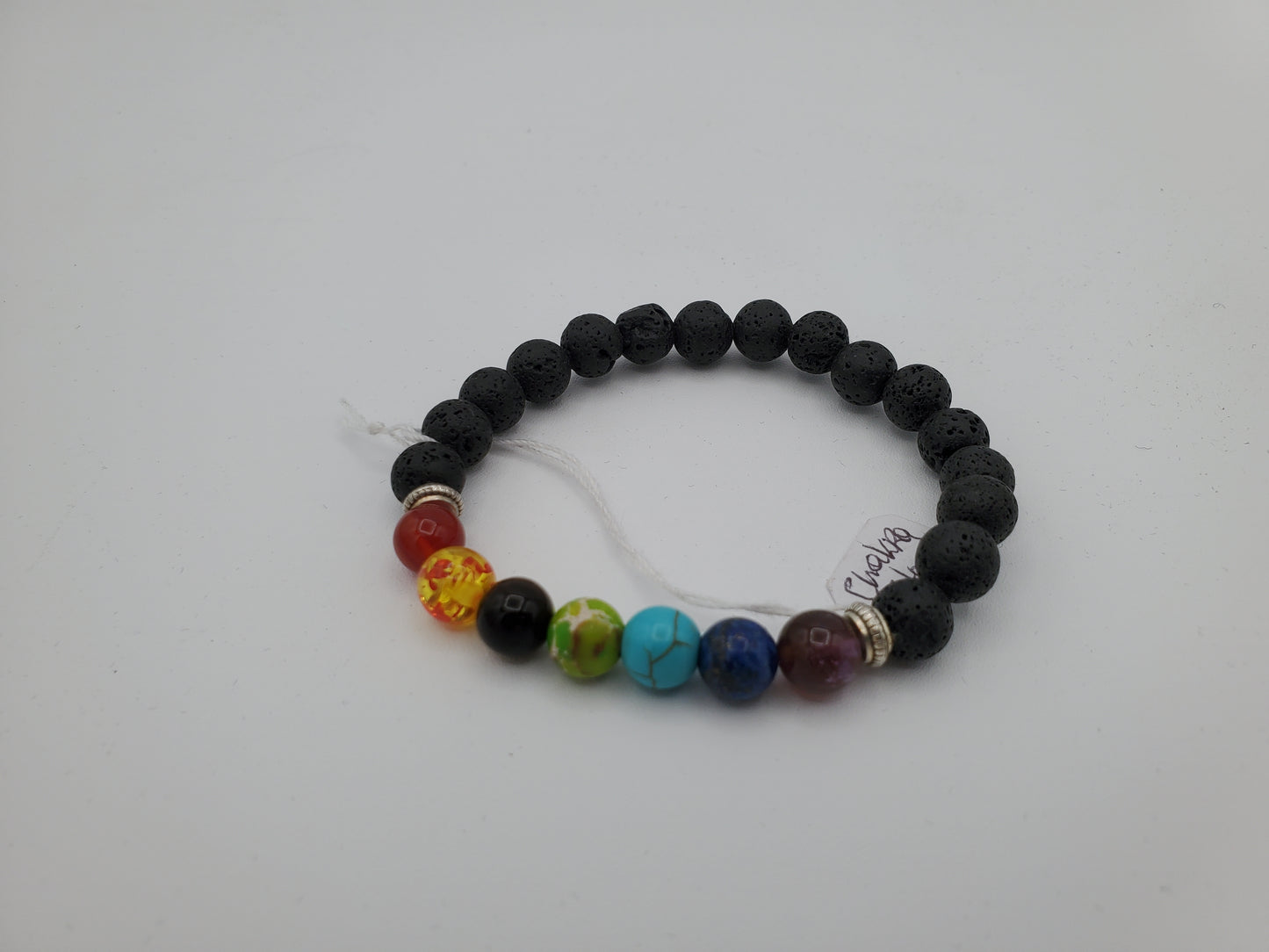 Natural Lava Stone Chakra Bracelet to Improve Your Energy and Mood