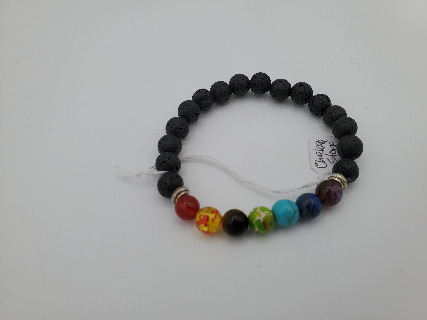 Natural Lava Stone Chakra Bracelet to Improve Your Energy and Mood