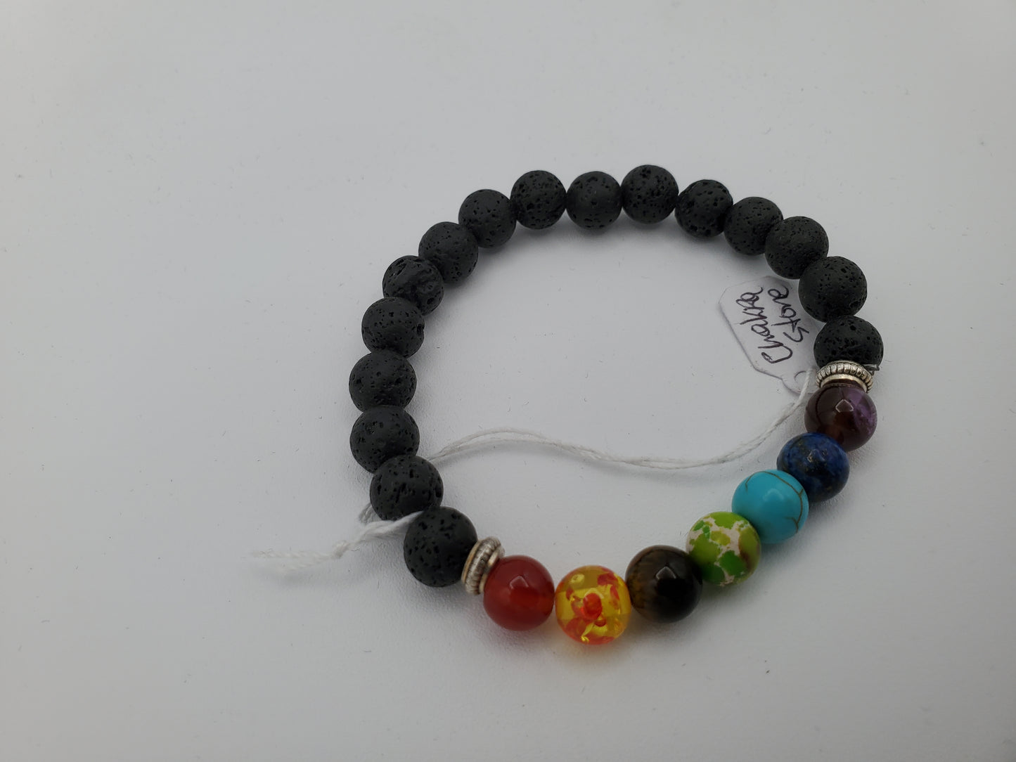 Natural Lava Stone Chakra Bracelet to Improve Your Energy and Mood