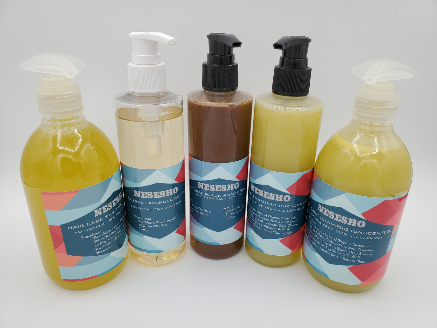 5-in-1 Natural Hair Care and Body Wash Set for Healthy, Beautiful You