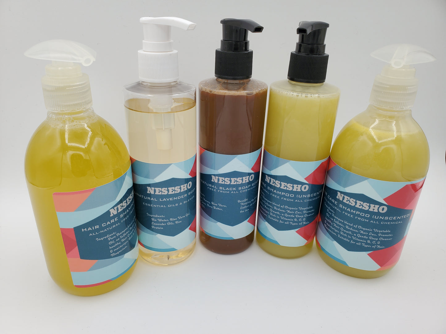 5-in-1 Natural Hair Care and Body Wash Set for Healthy, Beautiful You