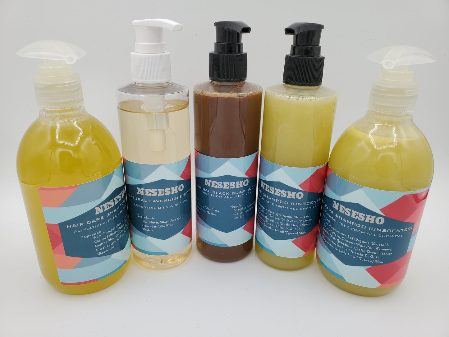 5-in-1 Natural Hair Care and Body Wash Set for Healthy, Beautiful You