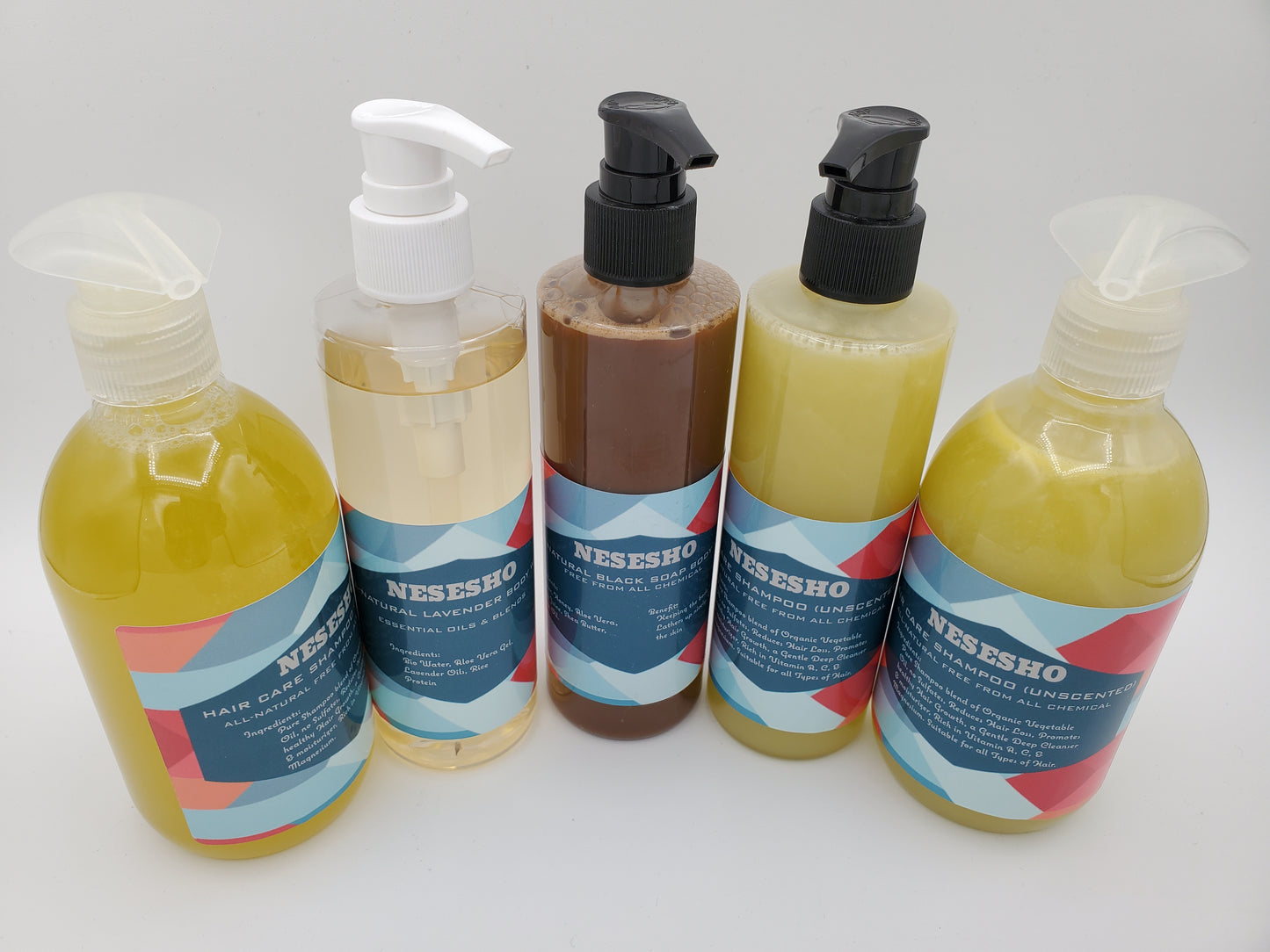 5-in-1 Natural Hair Care and Body Wash Set for Healthy, Beautiful You