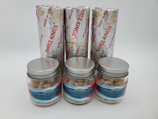 Three Kings Incense and All-Natural Frankincense for Good Health and Well-Being - Set