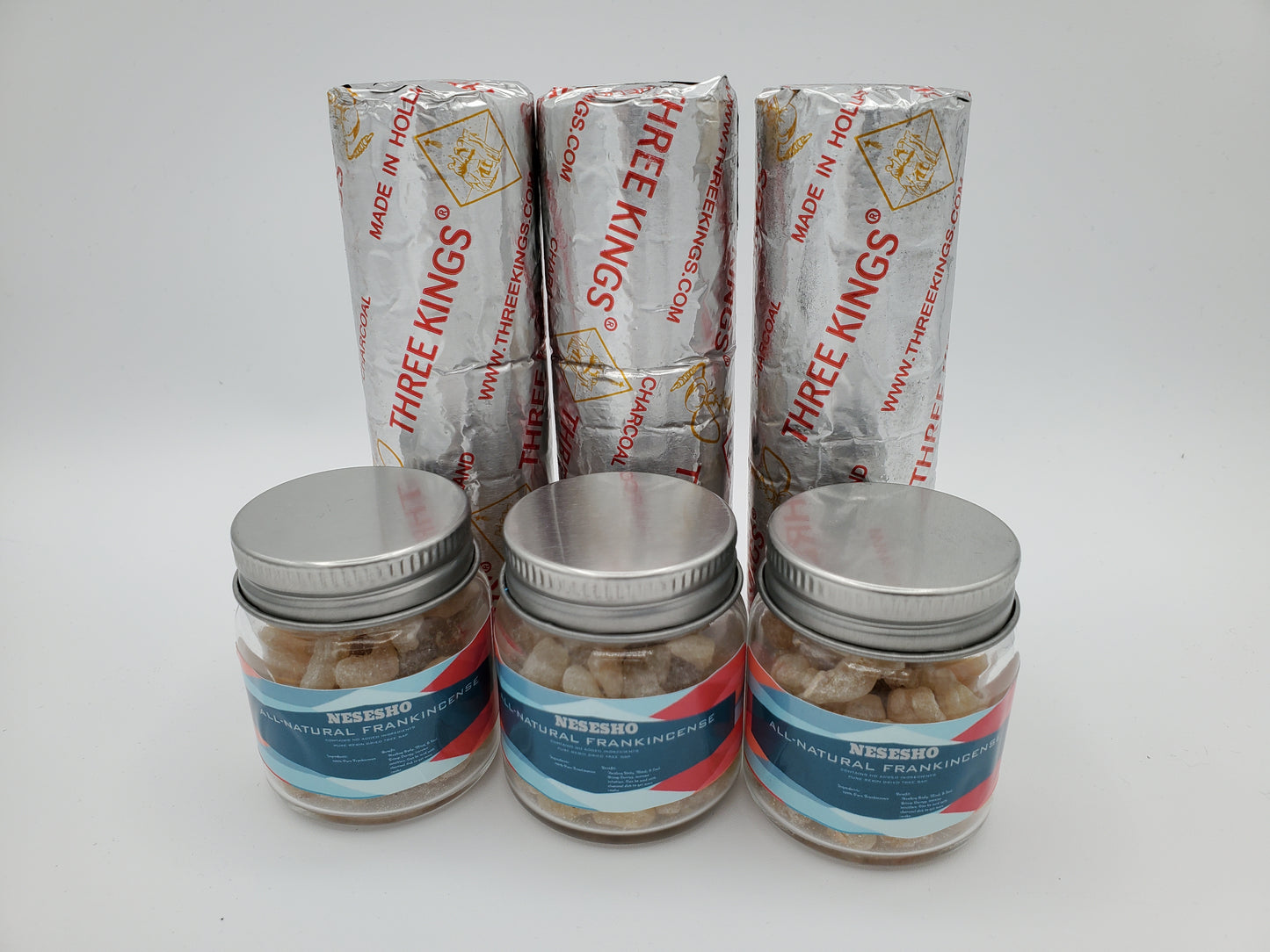 Three Kings Incense and All-Natural Frankincense for Good Health and Well-Being - Set