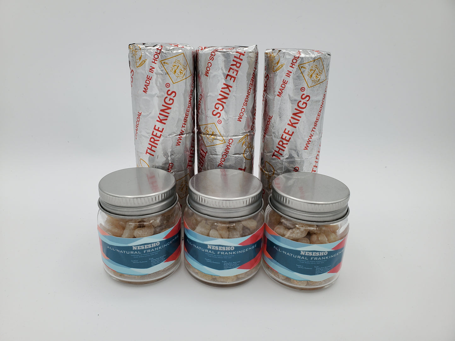 Three Kings Incense and All-Natural Frankincense for Good Health and Well-Being - Set