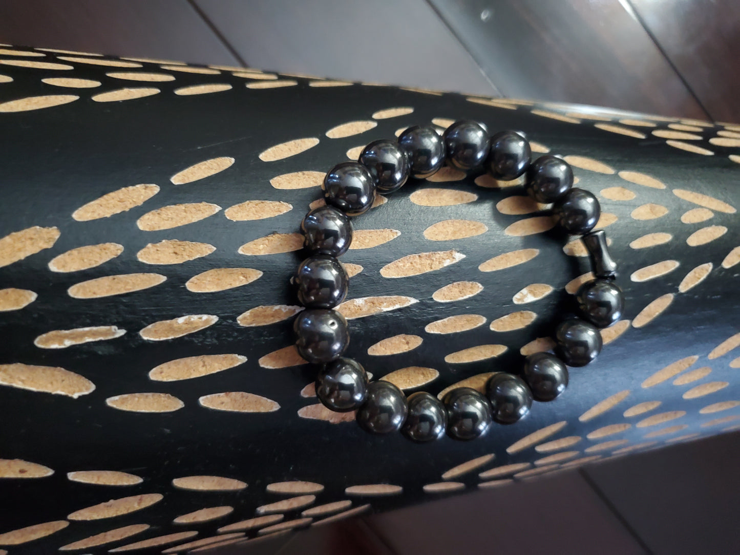 Hematite Bracelet with Stone