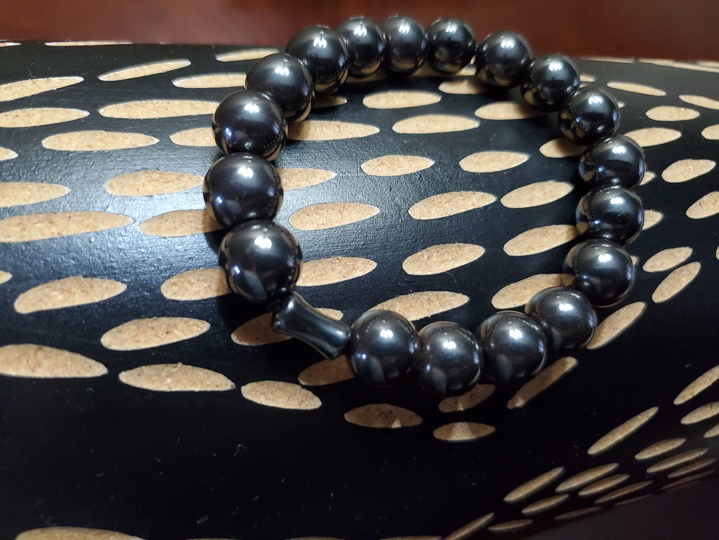 Hematite Bracelet with Stone