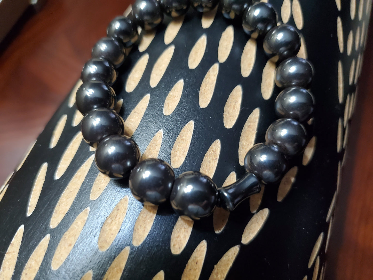 Hematite Bracelet with Stone