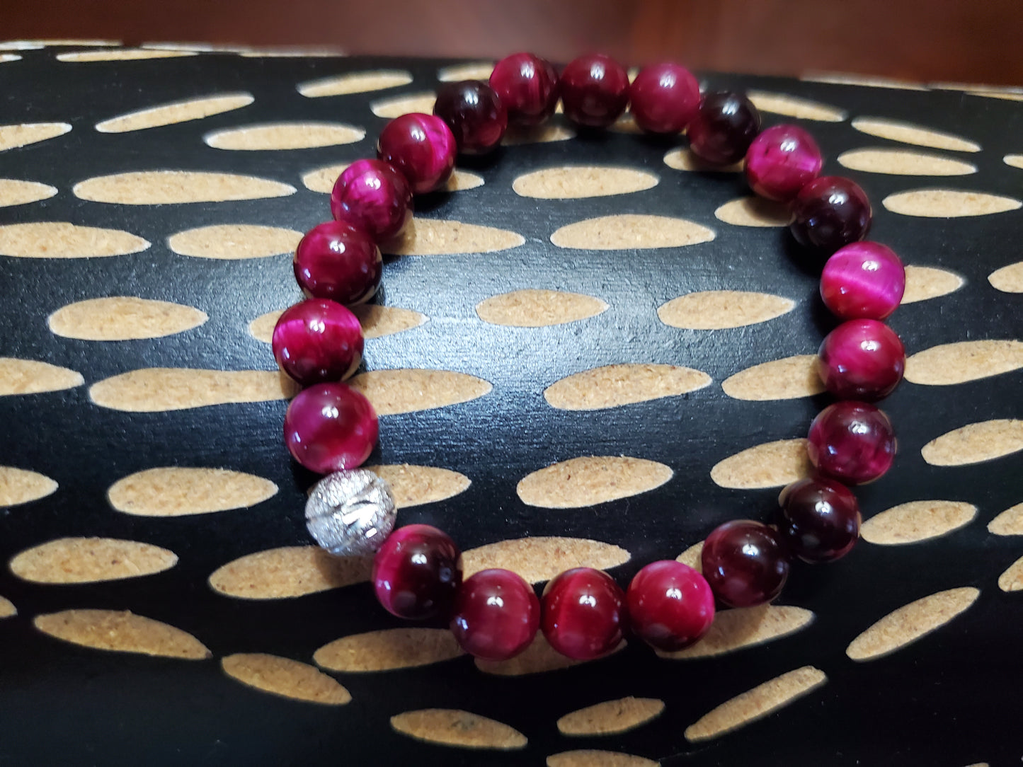 Red Tiger Eye Gemstone Bracelet