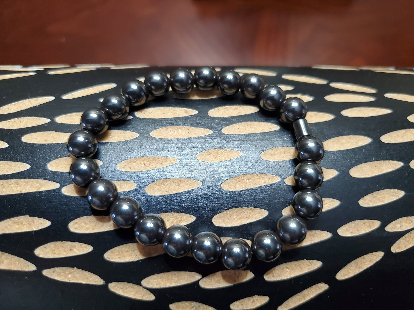 Hematite Bracelet with Stone