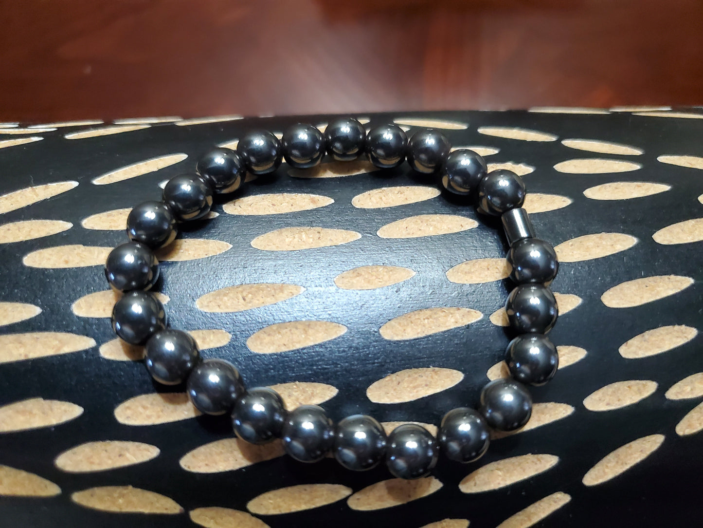 Hematite Bracelet with Stone