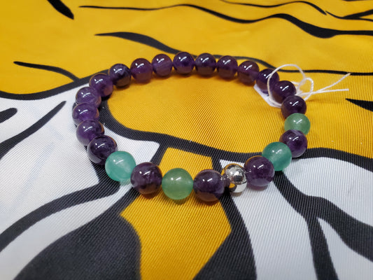 Amethyst & Jade Bracelet