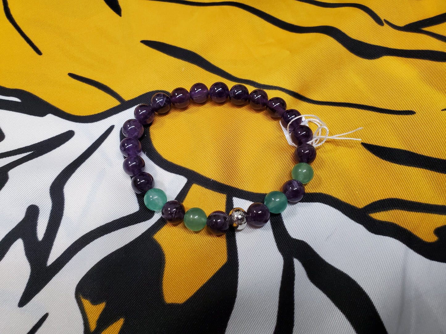 Amethyst & Jade Bracelet